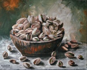 Martwa natura, nr 6, Pistacje Martwa natura, nr 6, Pistacje, Monika Palichleb