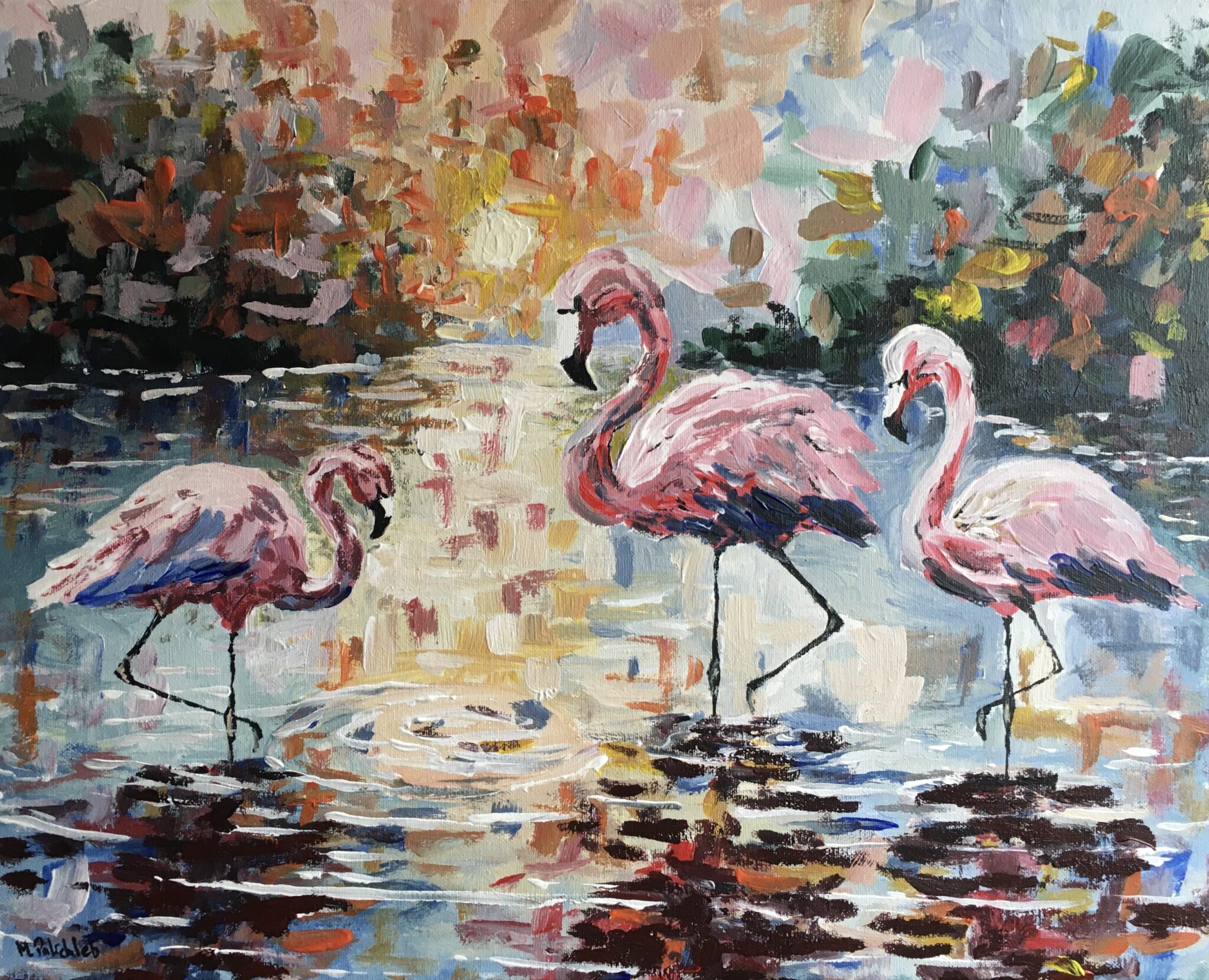 Flamingi, Monika Palichleb