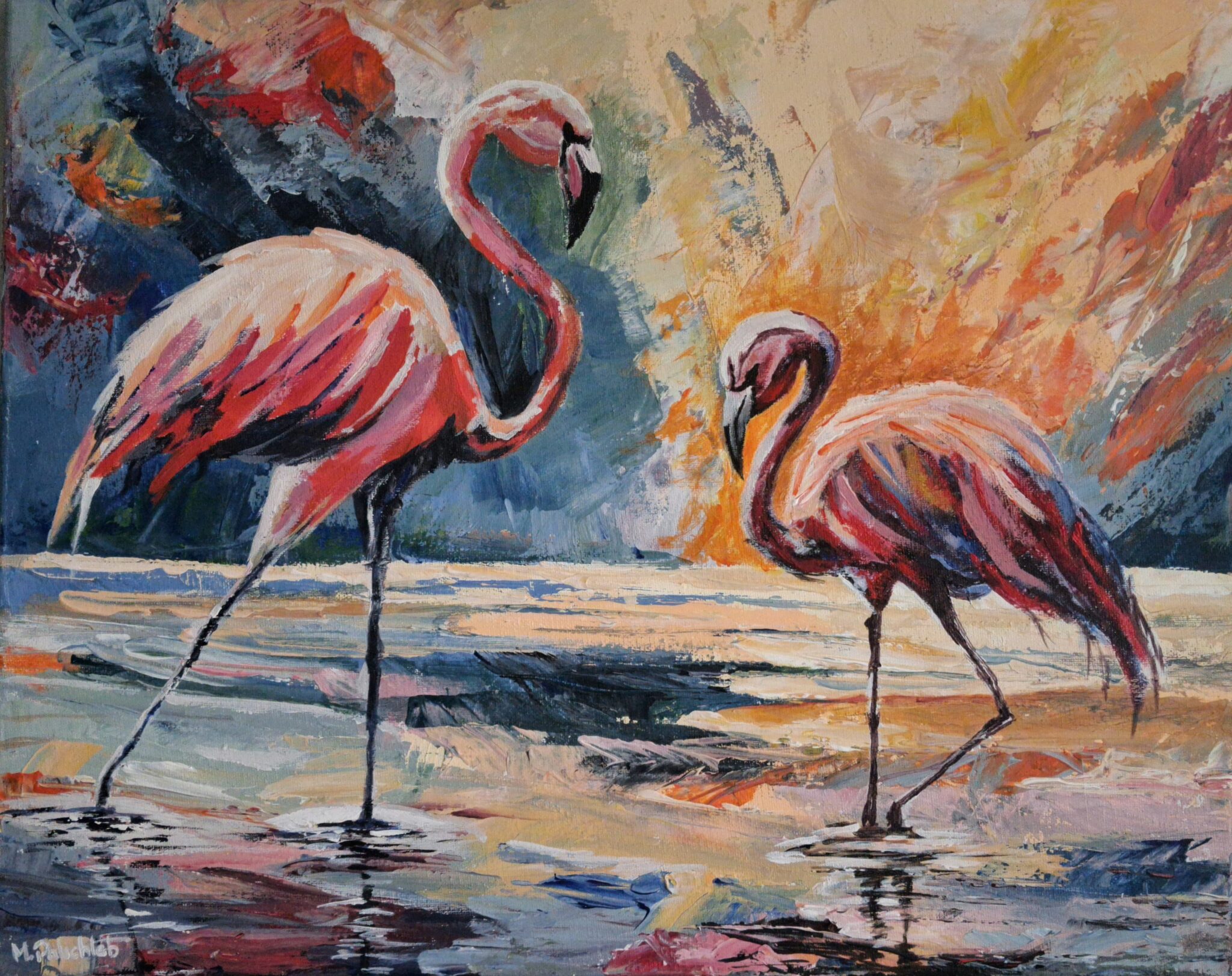 Flamingi, nr 2, Monika Palichleb