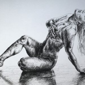 Rysunek węglem Akt nr 21