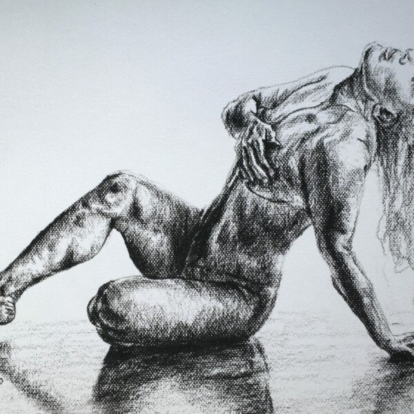 Rysunek węglem Akt nr 21