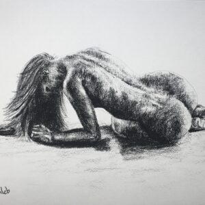 Rysunek węglem Akt nr 22